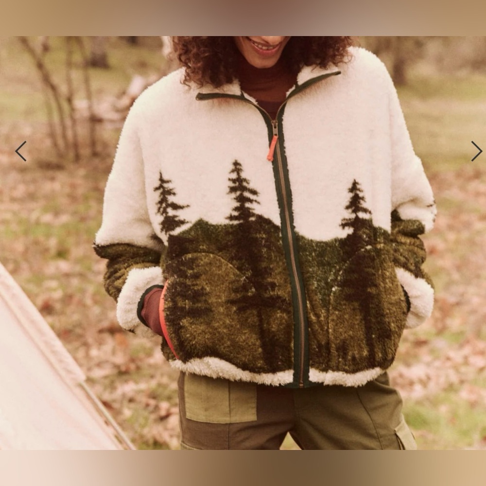 The Plush Terrain Full Zip in Mountain View by The Great, size  Small